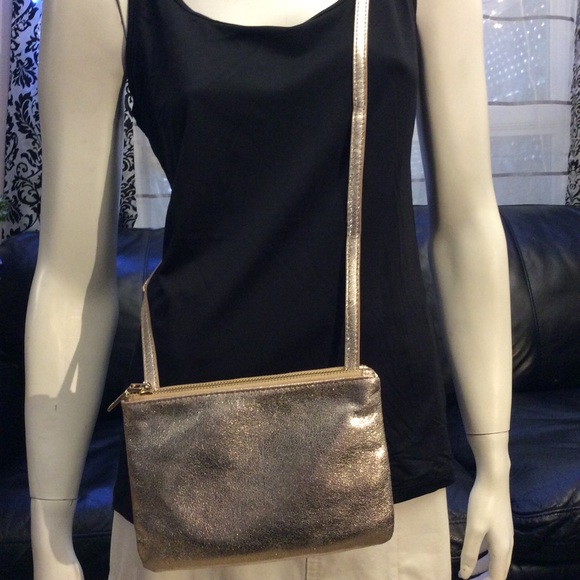 Cute MMS glittery double zip mini crossbody purse - Picture 3 of 10